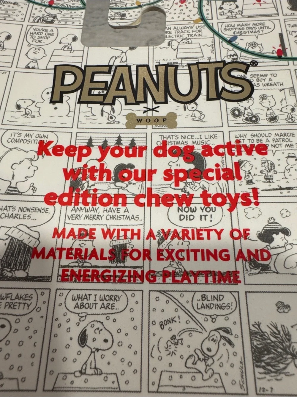 Peanuts Holiday Dog Toy 2-Pack Snoopy as Santa Claus &  Woodstock as an elf. NEW